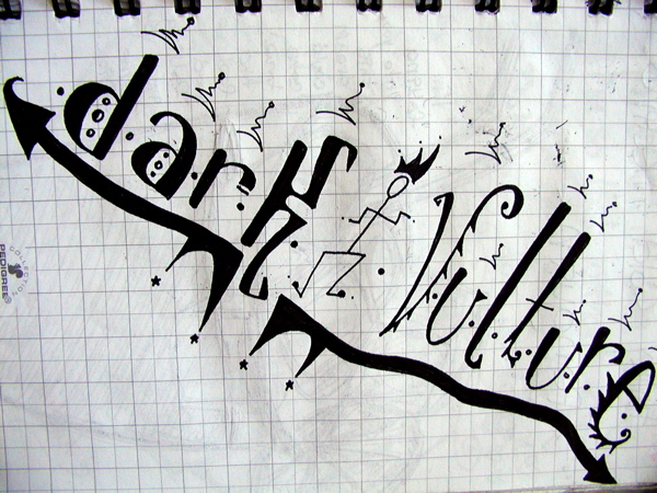 Dark Vulture black sign