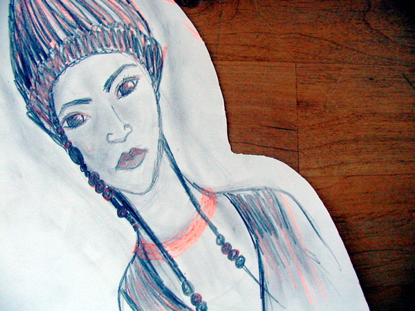 This is me in Orange (self portrait)