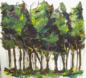 Arboleda, óleo sobre tela, 2003.