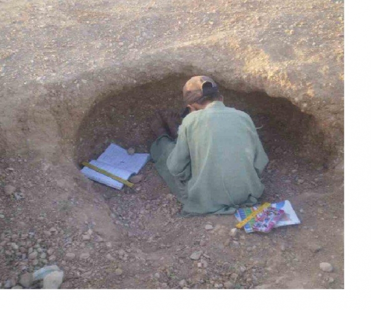 Third world country, hardworking student