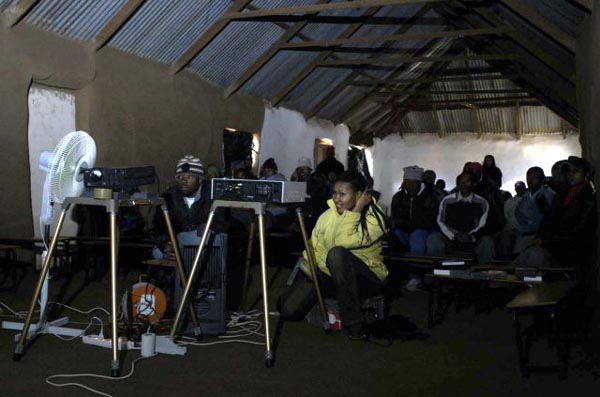 Mobile Cinema in Lesotho