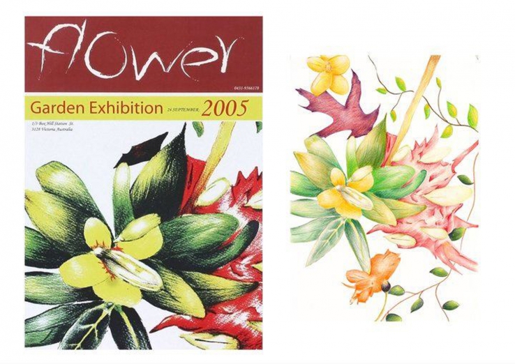 Flower Color pencil