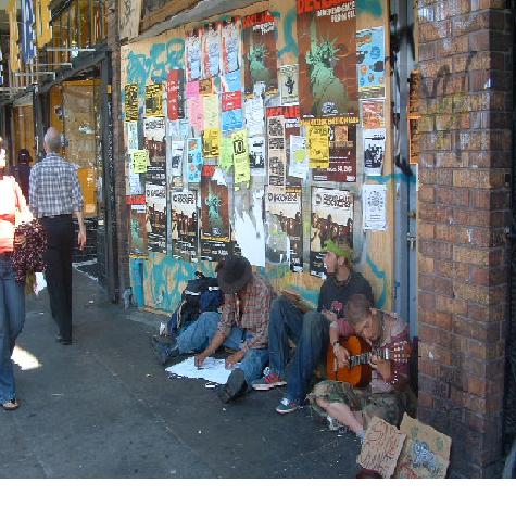 Street musicians on Haight Street