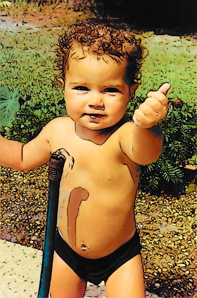 Baby With Hose