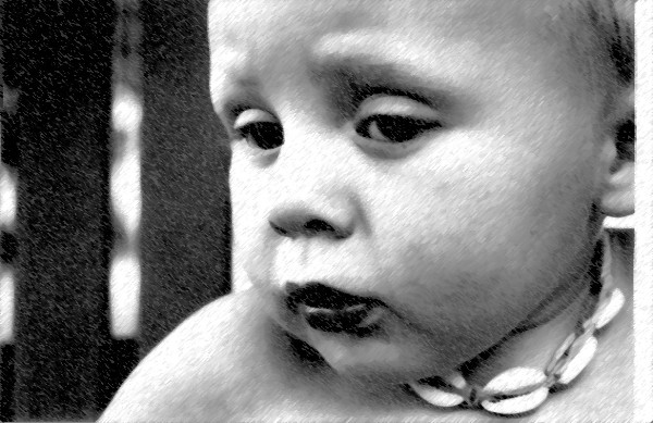 Baby With Shells