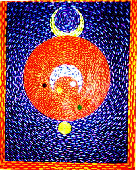 RED GIANT NEPTUNE,JUPITER,MARS & MOON