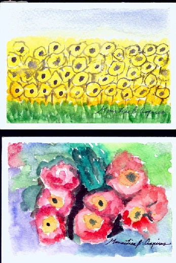 Sunflowers and more (postcards)