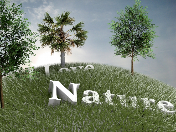 3D Generated nature photography
