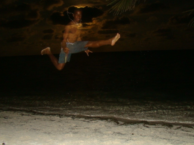 Beach leap