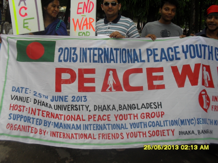 Peace Walk 2013 by IFYS, Bangladesh_Peace Walk