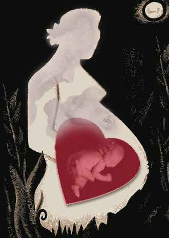 He was born, He was fulfilled, Because of Her...