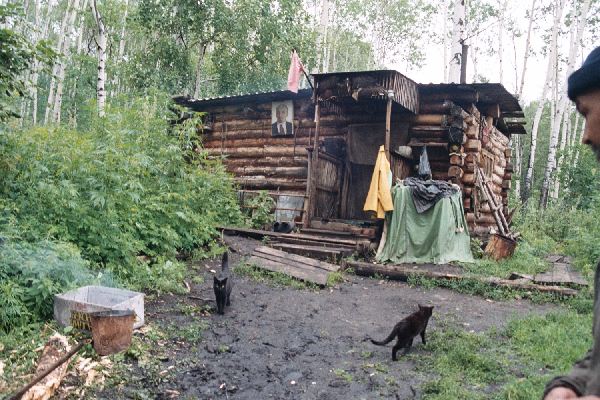 house of a hunter in the forest