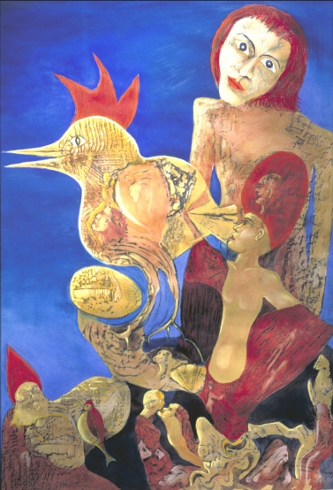 Woman with Cock
