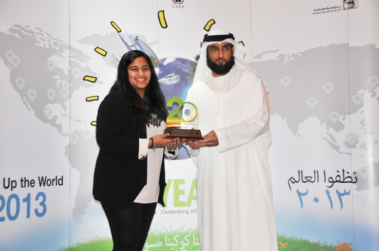 Award by Dubai Municipality to Simran Vedvyas