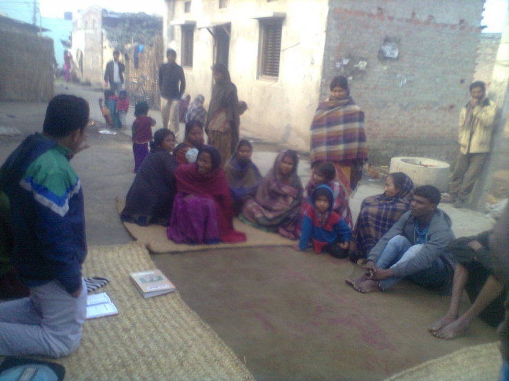 Sharing meeting in Shanti Tole