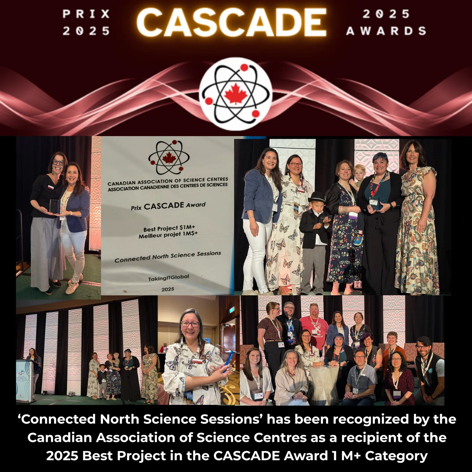 Connected North team members participating in the CASC CASCADE Awards ceremony in St. John’s