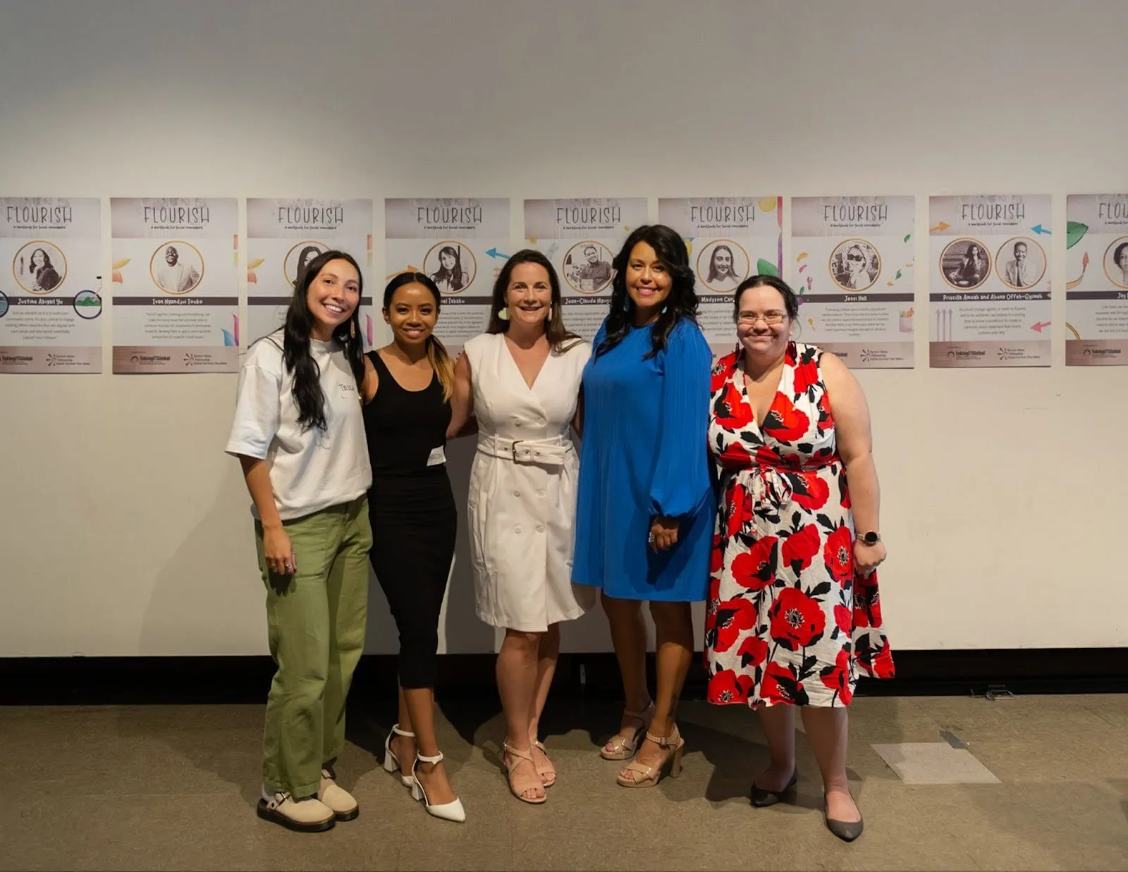 TakingITGlobal team members Tessa Antone, Loizza Aquino, Jennifer Corriero, Magdalena Kelly and Alison Telford Seaweed